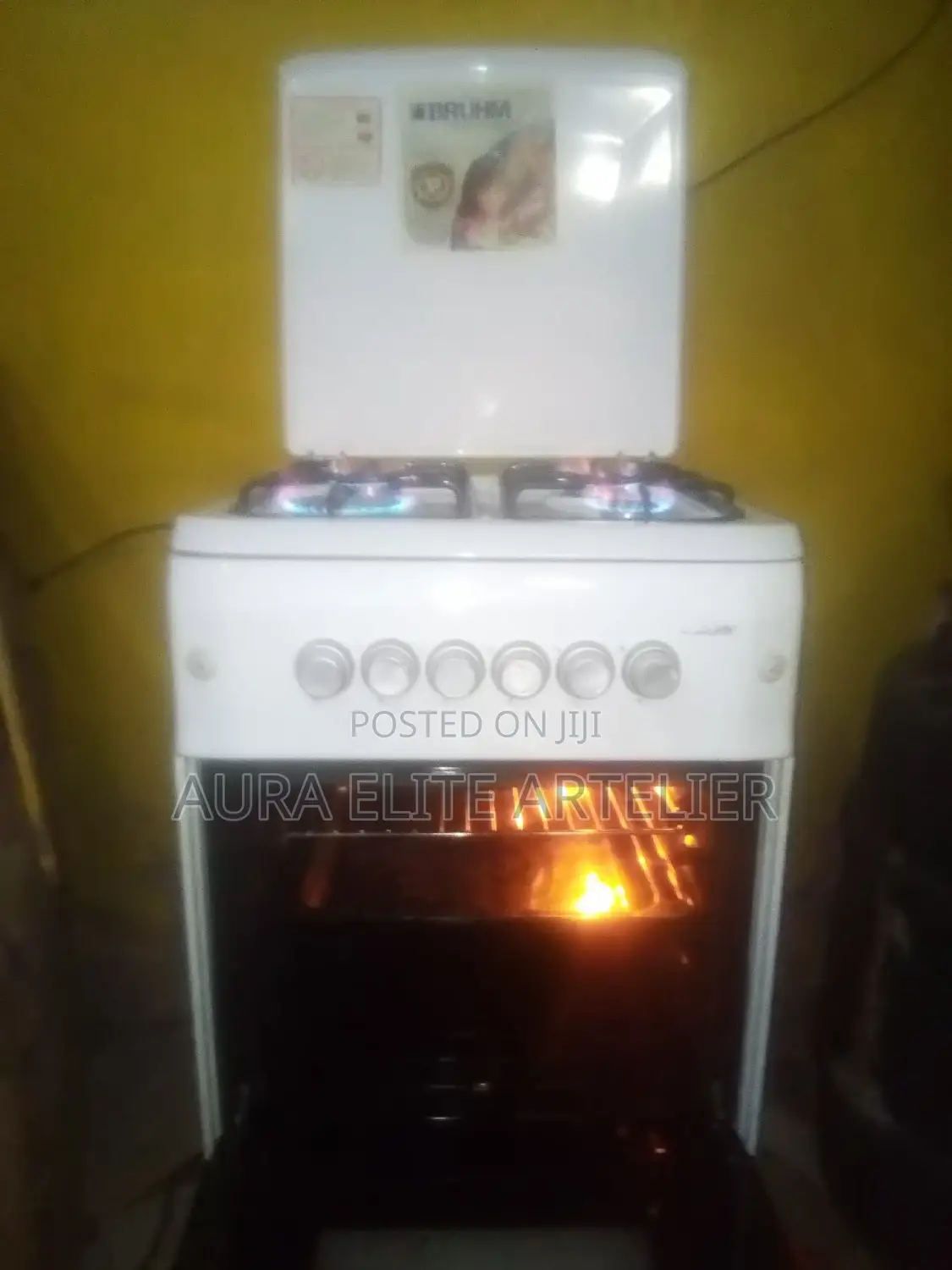 EX UK Bruhm(Turkey) 4gas+Gas Oven Cooker Clean Mintcondition