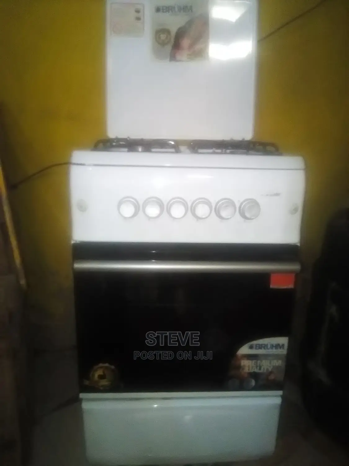 EX UK Bruhm(Turkey) 4gas+Gas Oven Cooker Clean Mintcondition