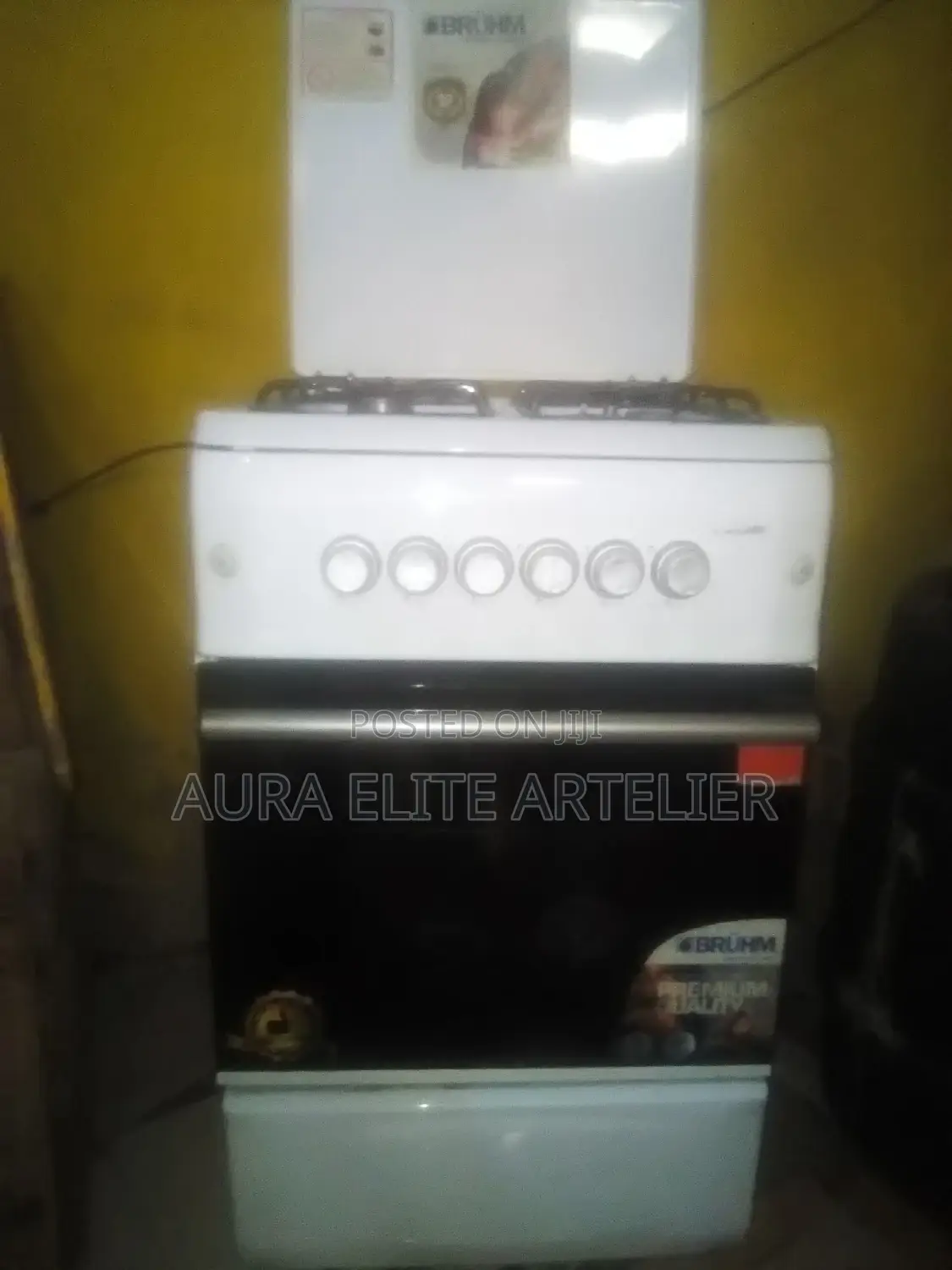 EX UK Bruhm(Turkey) 4gas+Gas Oven Cooker Clean Mintcondition
