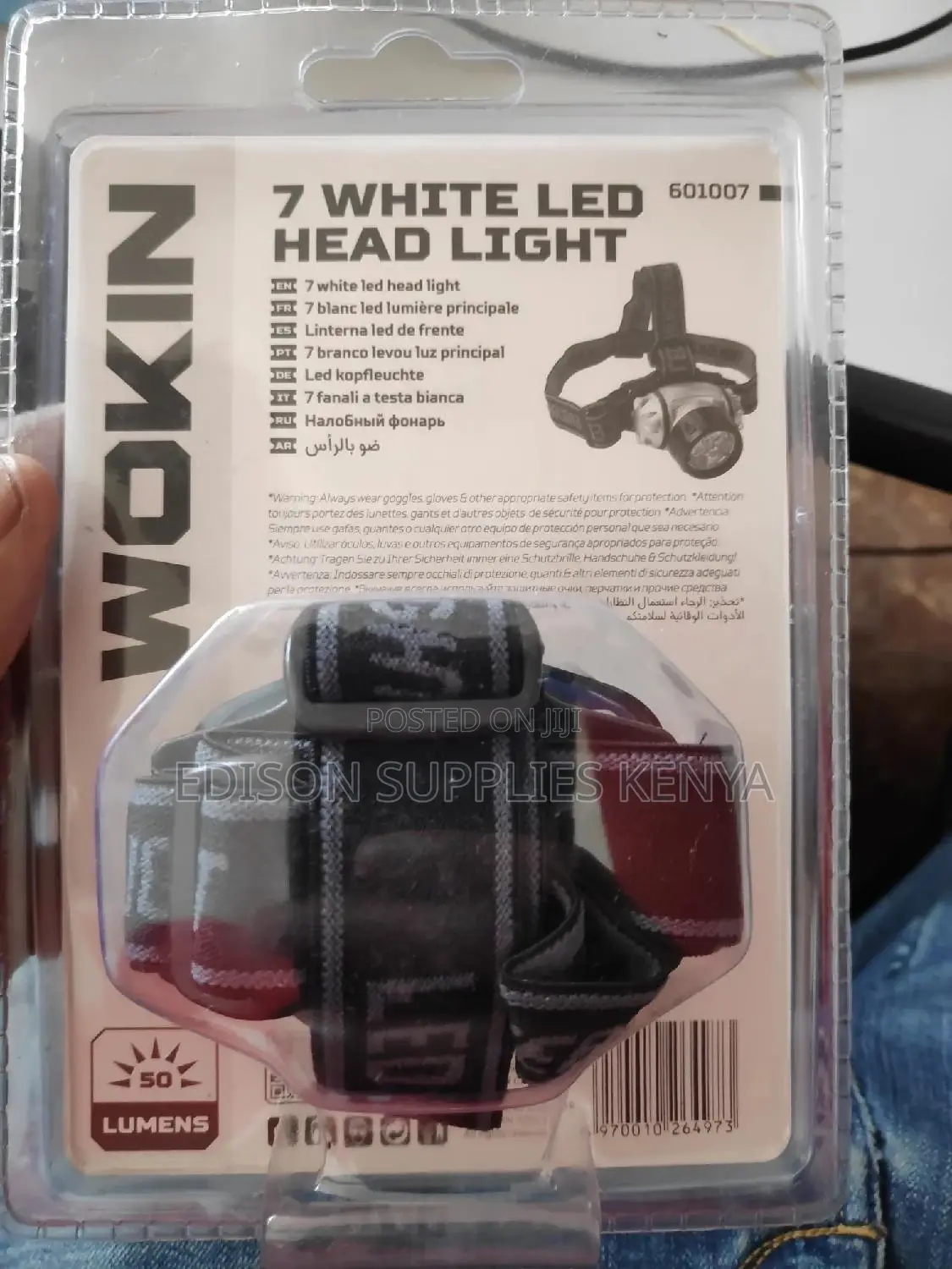 Wokin Headlamp Head Lamp Headlight Head Torch Bright LED 7pc