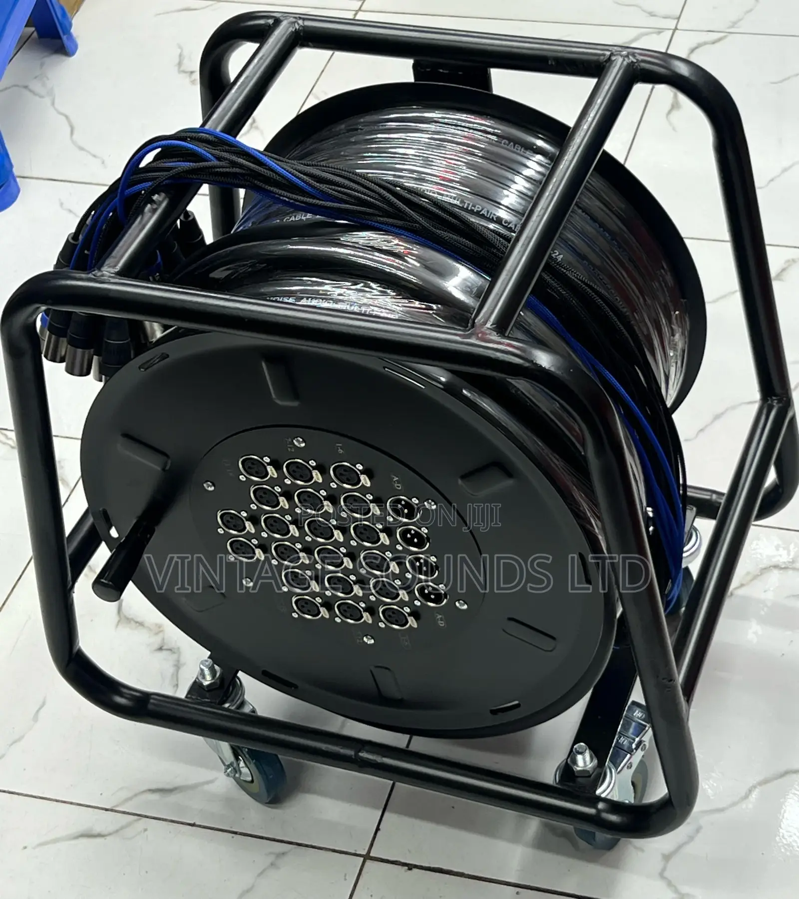24 Channel 50m Snake Cable on Stage Rack