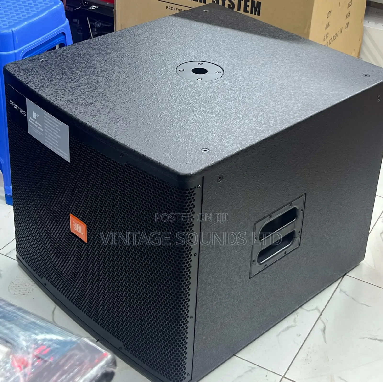 JBL Srx718s Compact Bass Subwoofer, Black