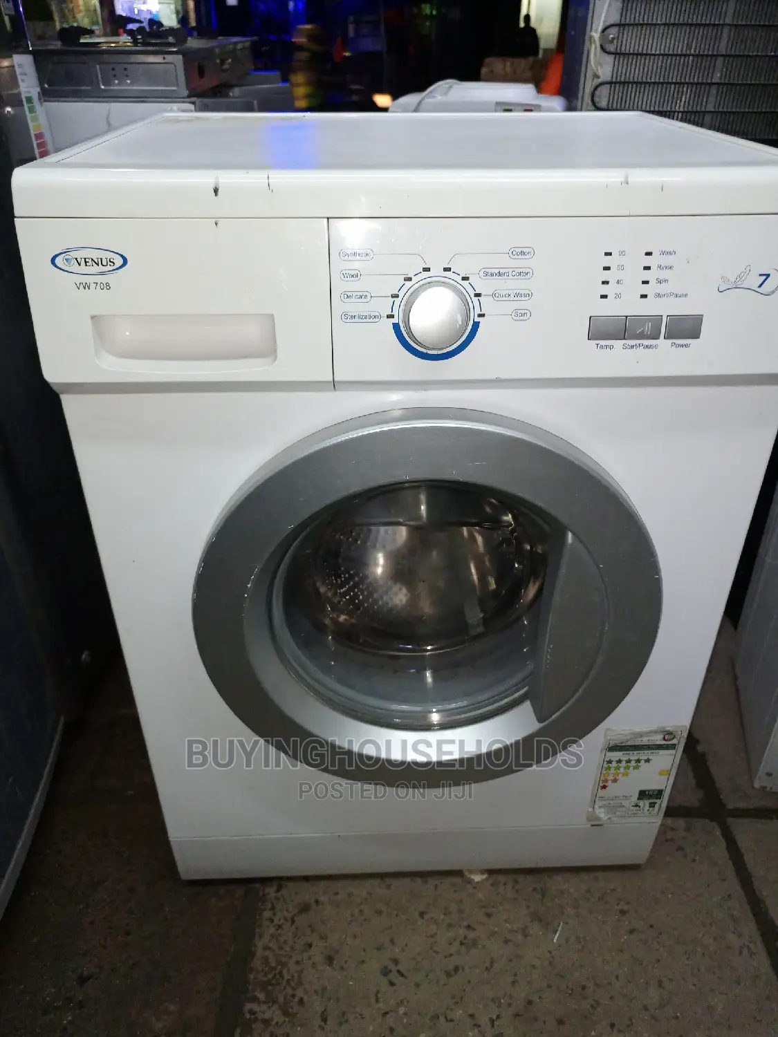 Venus 7kg Front Load Washing Machine
