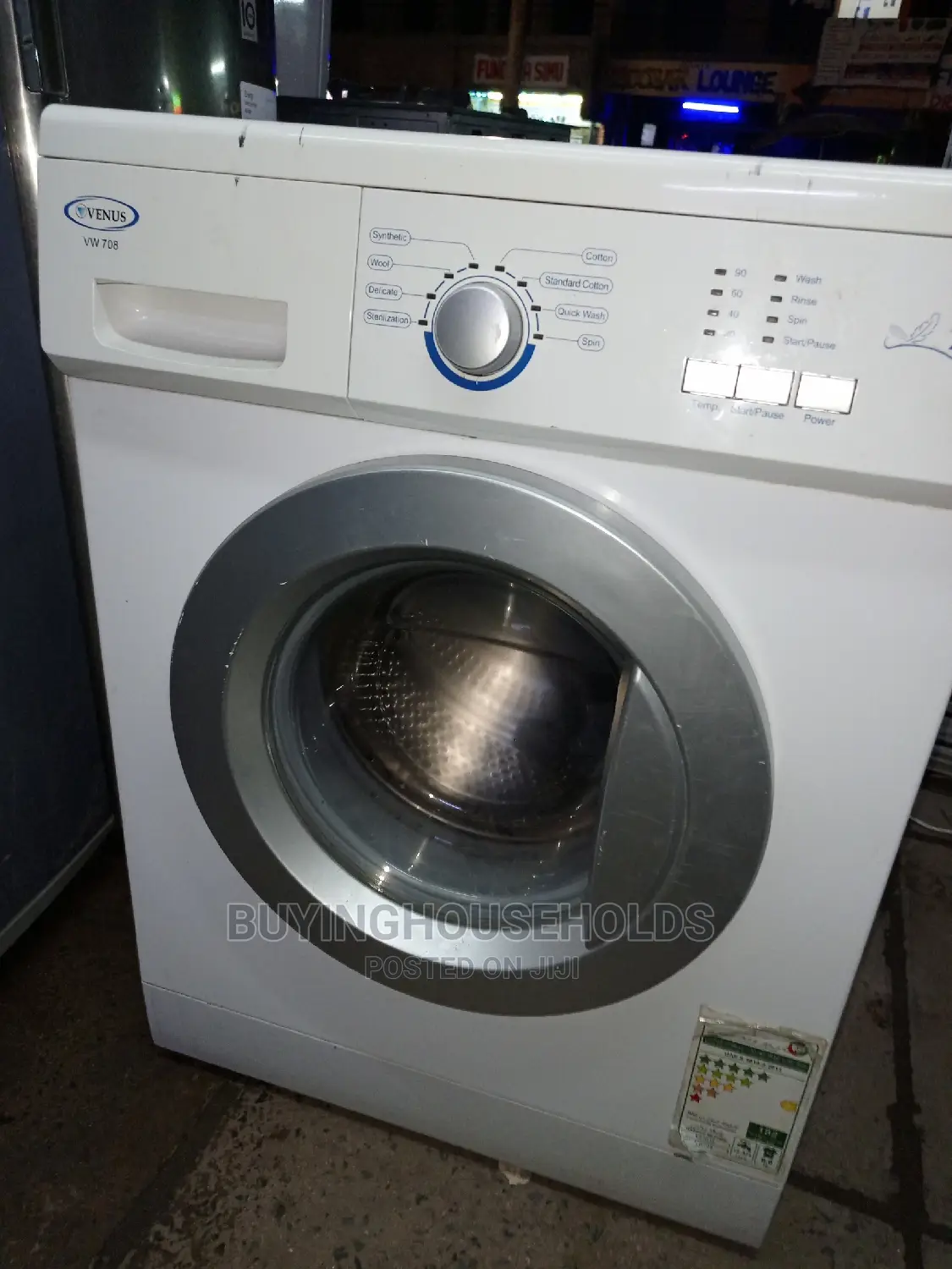 Venus 7kg Front Load Washing Machine