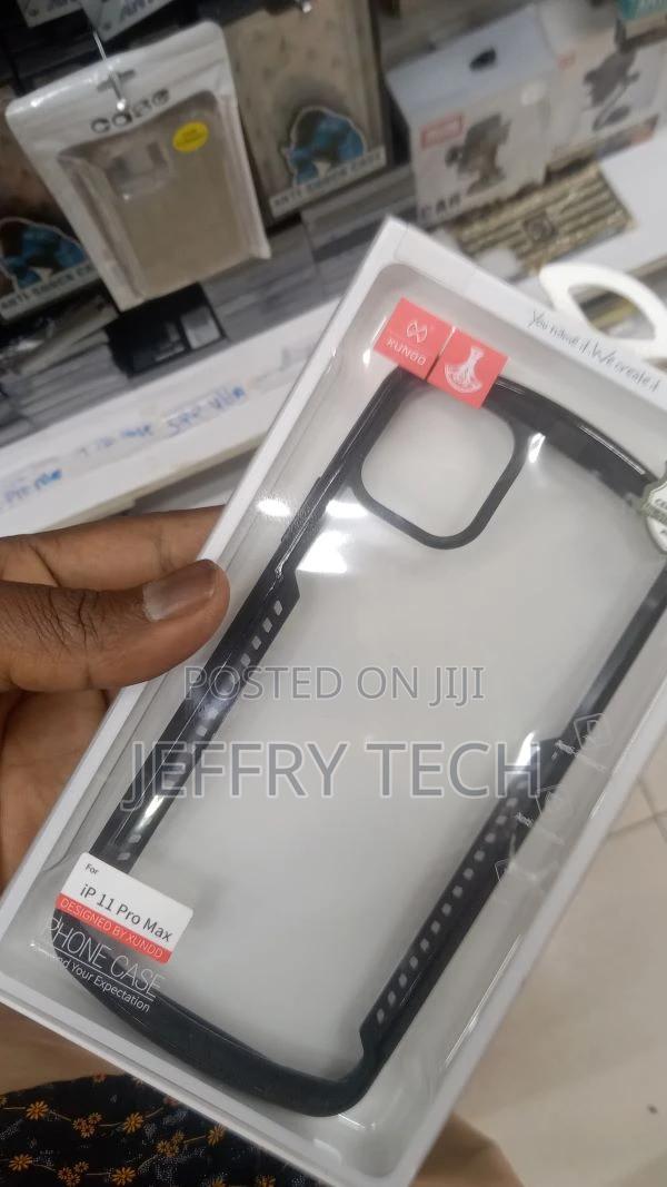 Back Cover for iPhone 11 Pro Max Transparen Hard PC Back TPU - thumbnail 2