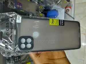 MSANSS Oppo A15s Hard Matte Finish Smoke Case With Soft Side