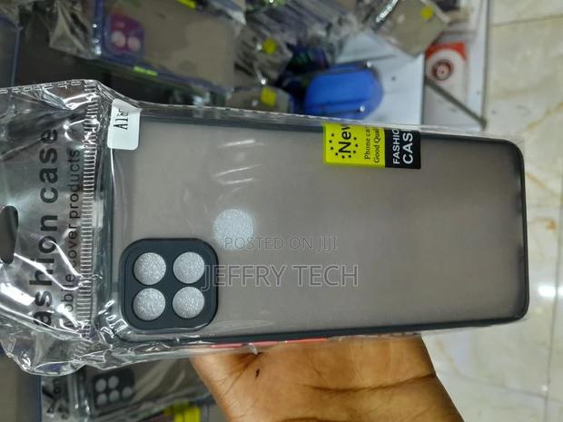 MSANSS Oppo A15s Hard Matte Finish Smoke Case With Soft Side - thumbnail 3