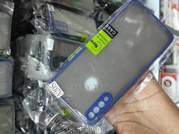 Nkarta Smoke Cover for Samsung Galaxy A20s Smoke Translucent - thumbnail 3