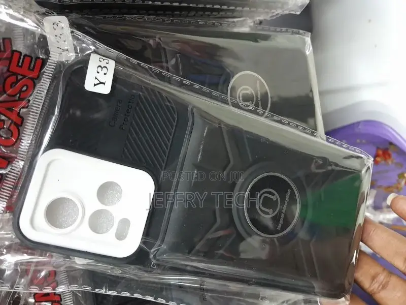 Vivo Y33 Black Silicon Shock Absorbent Mobile