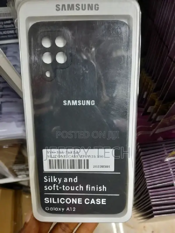 Vonzee Back Cover for Samsung A12 Liquid Silicone Full Body
