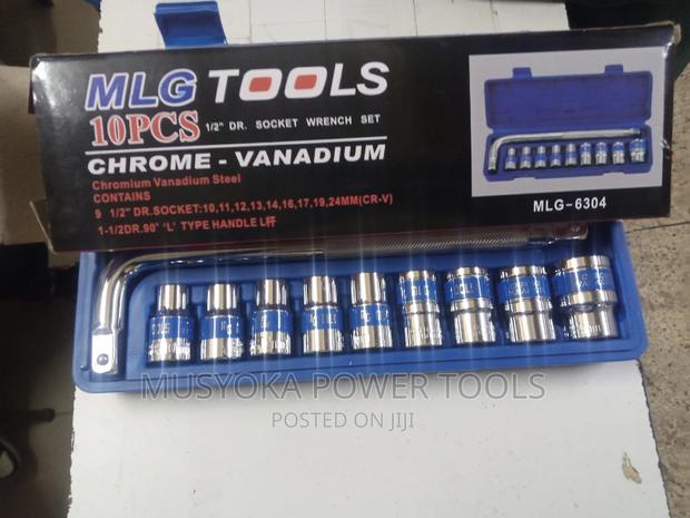 10PCS 0.5 Half Inch Dr Socket Wrench Box Spanner Set - thumbnail 2