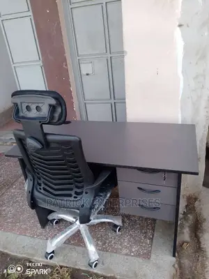 1.2 MTRS Office Desk Plus High Back Recliner Office Chair