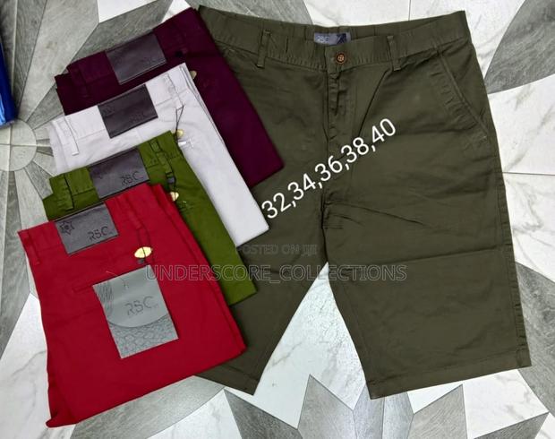 High-End Unisex Khaki Shorts - thumbnail 2