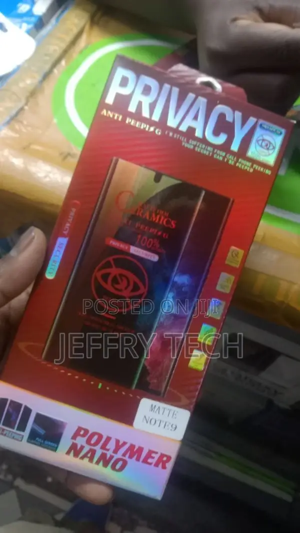 Soft Matte Anti-Spy Privacy Ceramic Samsung Galaxy Note 9