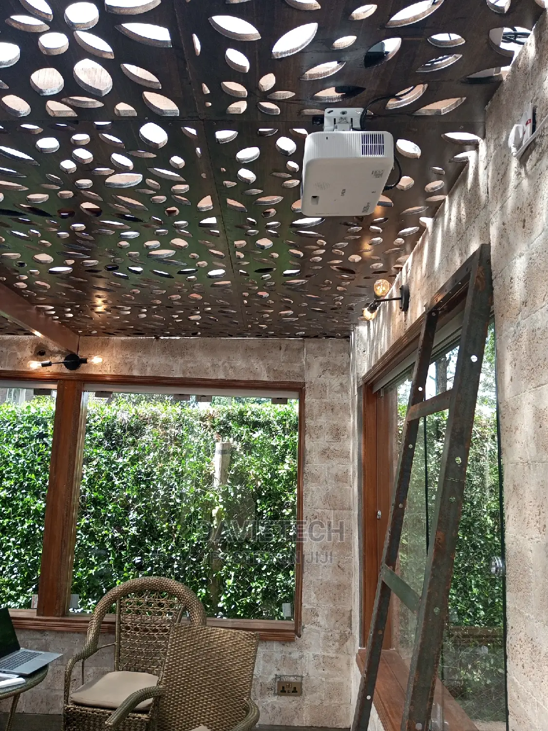 Projector and Sound Installation-