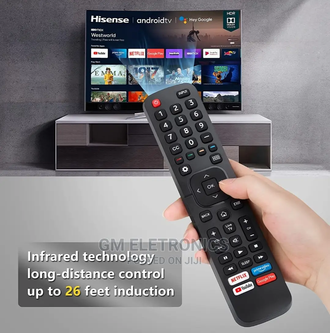 Hisense-Tv-Rmt, With Netflix,Primevideo,Youtube,Google Play