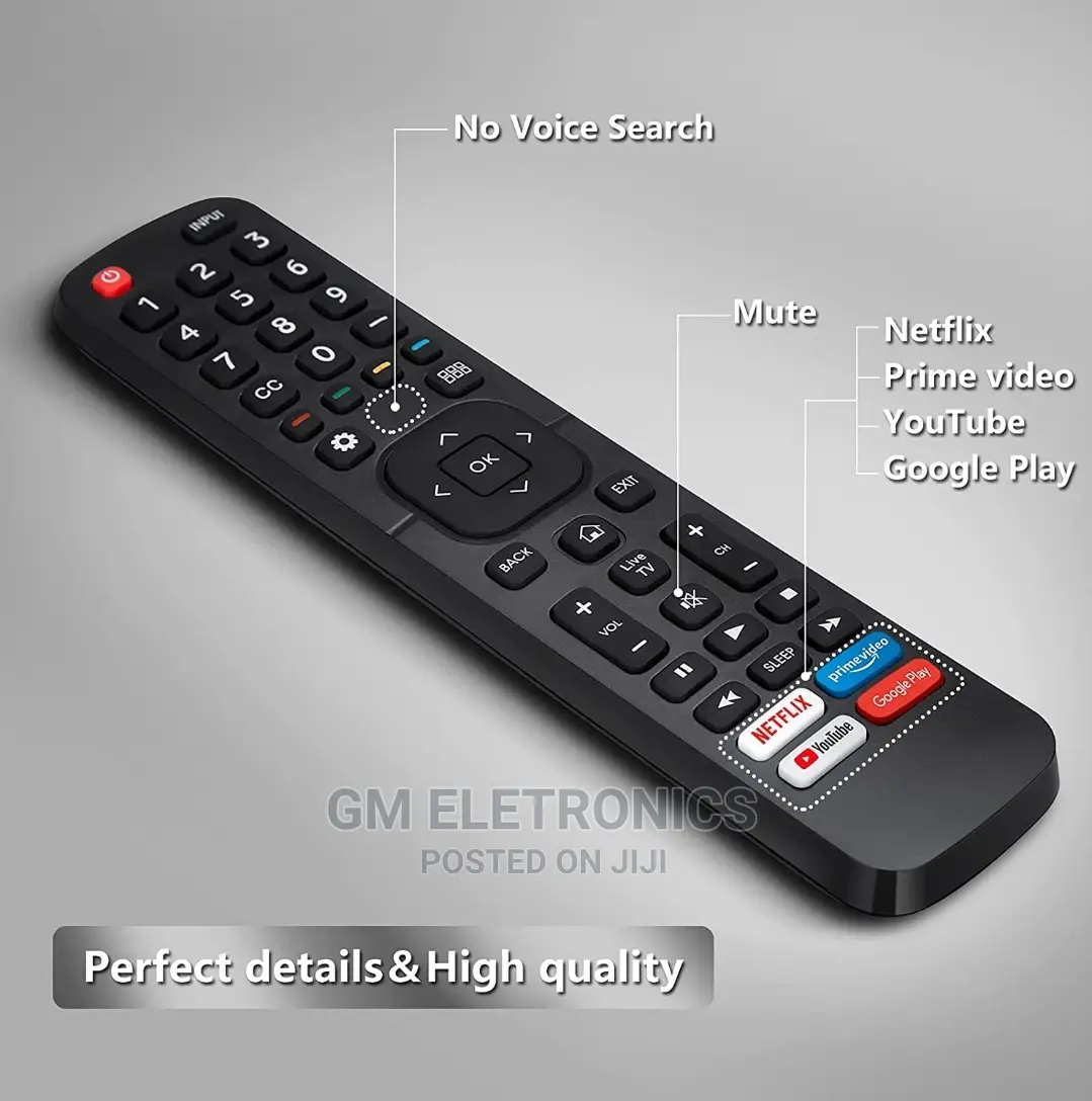 Hisense-Tv-Rmt, With Netflix,Primevideo,Youtube,Google Play