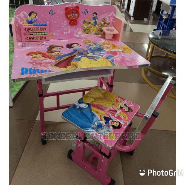 Pink Kids Table *Girls Studying Table* - main view