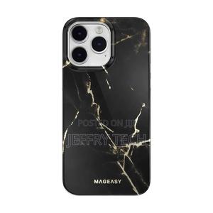 Marble Case for iPhone 14 Pro Max (Pearl Black) - thumbnail 2
