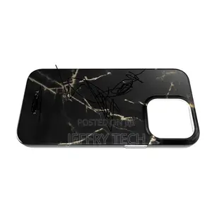 Marble Case for iPhone 14 Pro Max (Pearl Black)