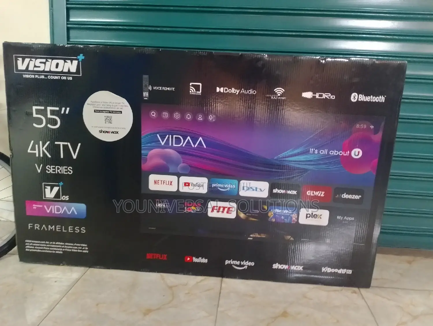 Vision 55 Inches -Uhd Smart Vidaa Tv