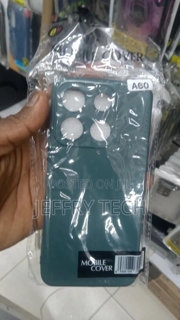 TPU Cover for Itel A60, Black Flexible Silicone Slim Fit Sof - main view