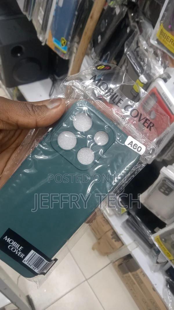 TPU Cover for Itel A60, Black Flexible Silicone Slim Fit Sof - thumbnail 3