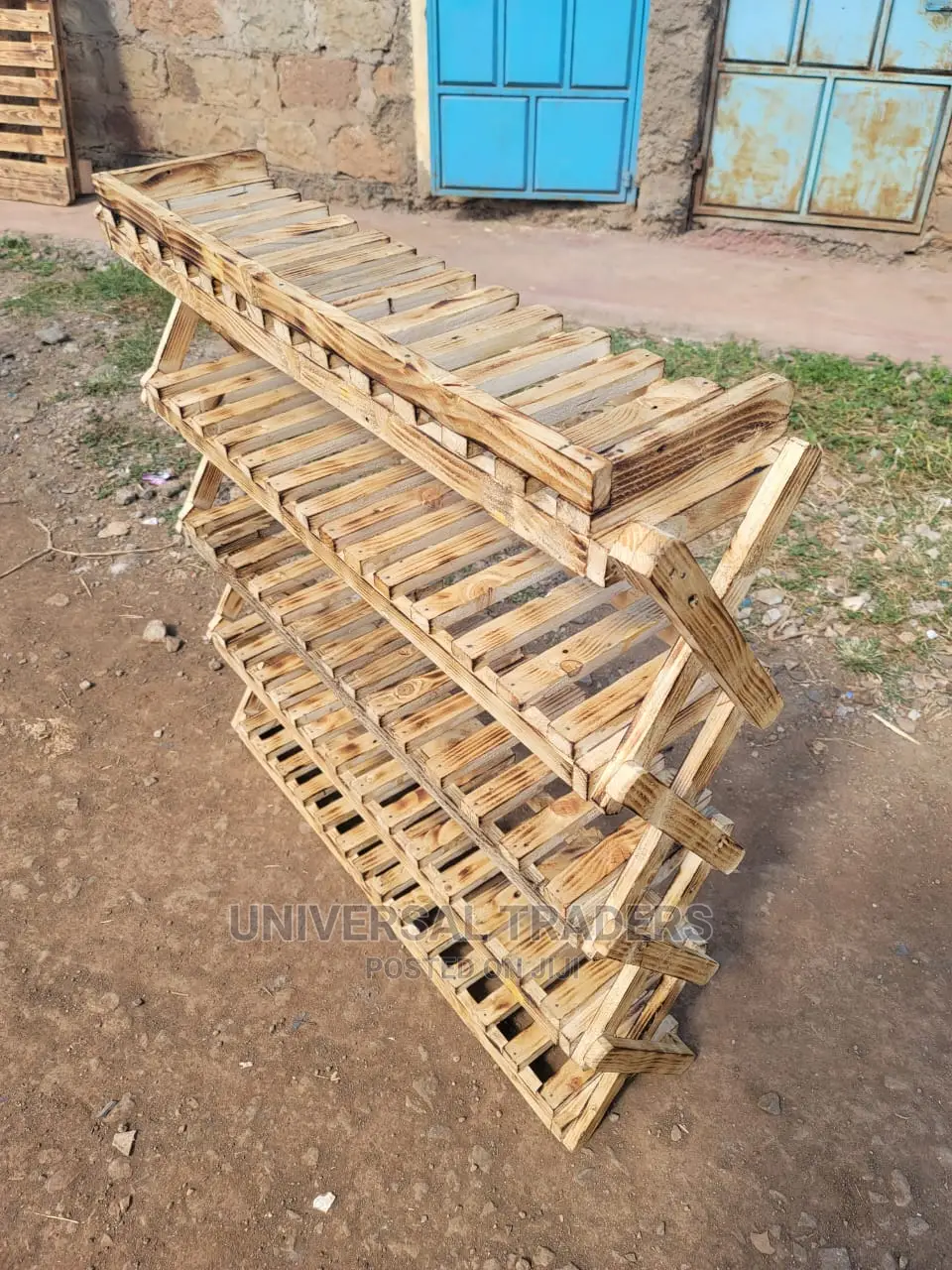 Wood Pallet Shoe Rack - 5 Layer