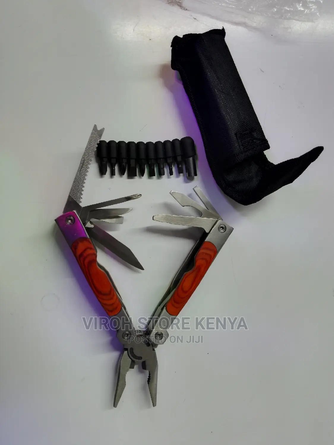 12 in 1 Pen Knife Multi-Purpose Tool With Screws and Pouch