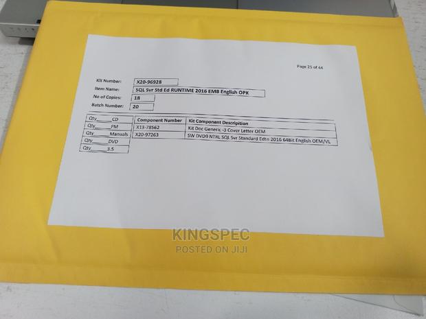 SQL Server Standard 2016 - main view