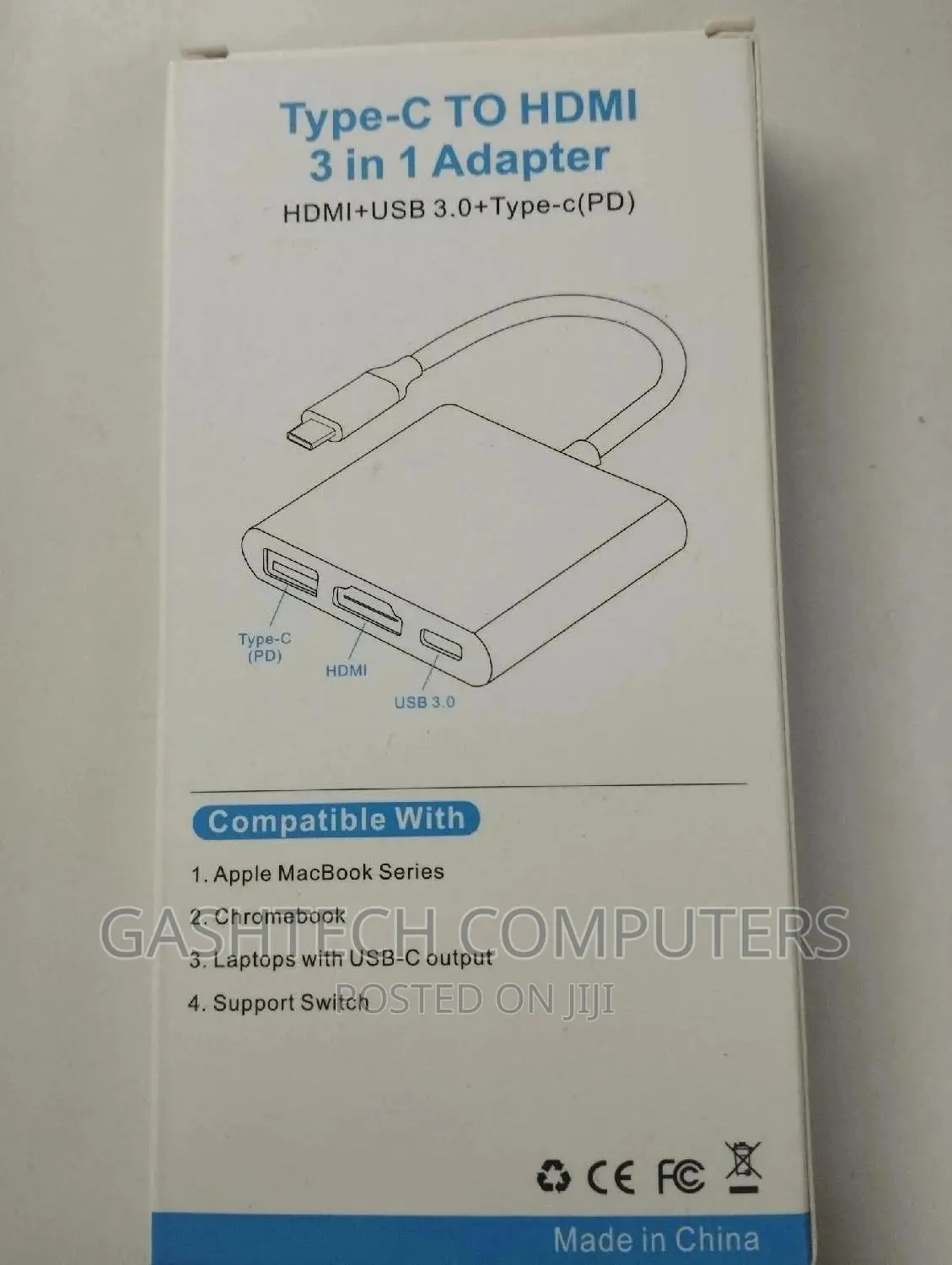USB Type C to HDMI 3 in 1 Adapter