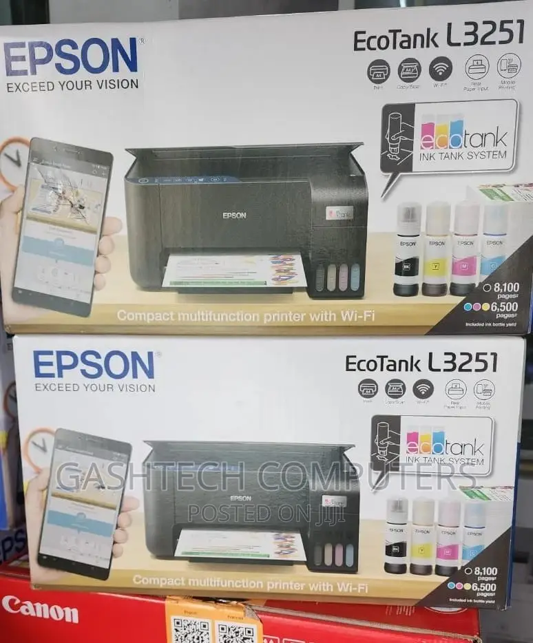 Epson Ecotank L3251 Colour Printer Print Copy and Scan