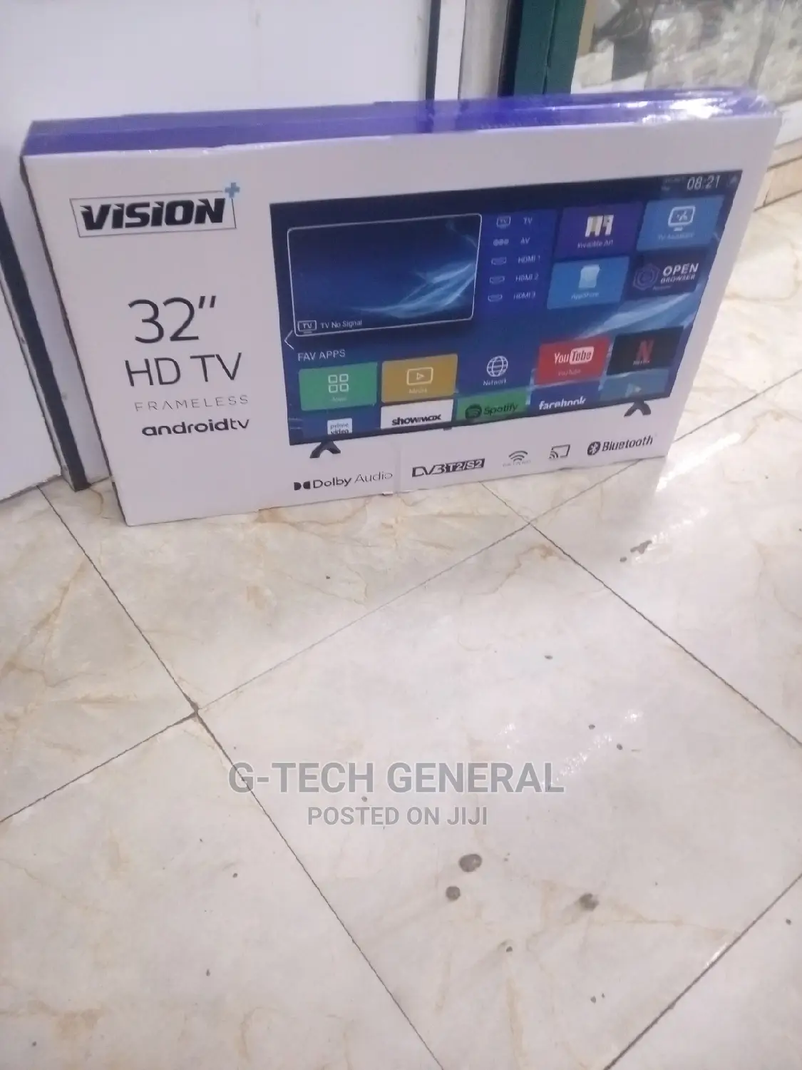 Vision Plus 32 Inches Frameless Hd Android Tv