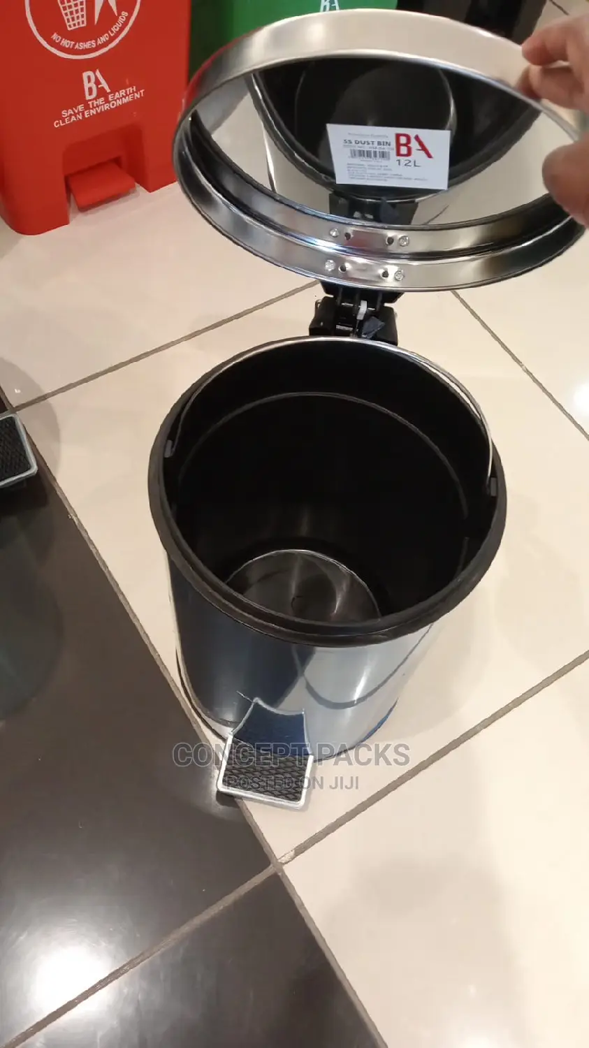 12l Stainless Steel Pedal Bin