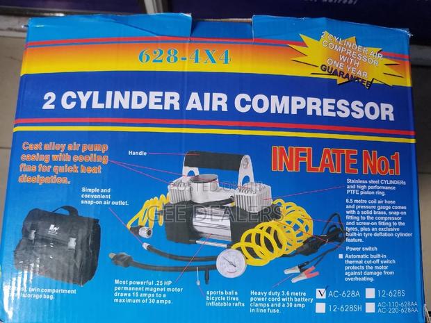 2-Cylinder Air Compressor/Tyre Inflator - thumbnail 2