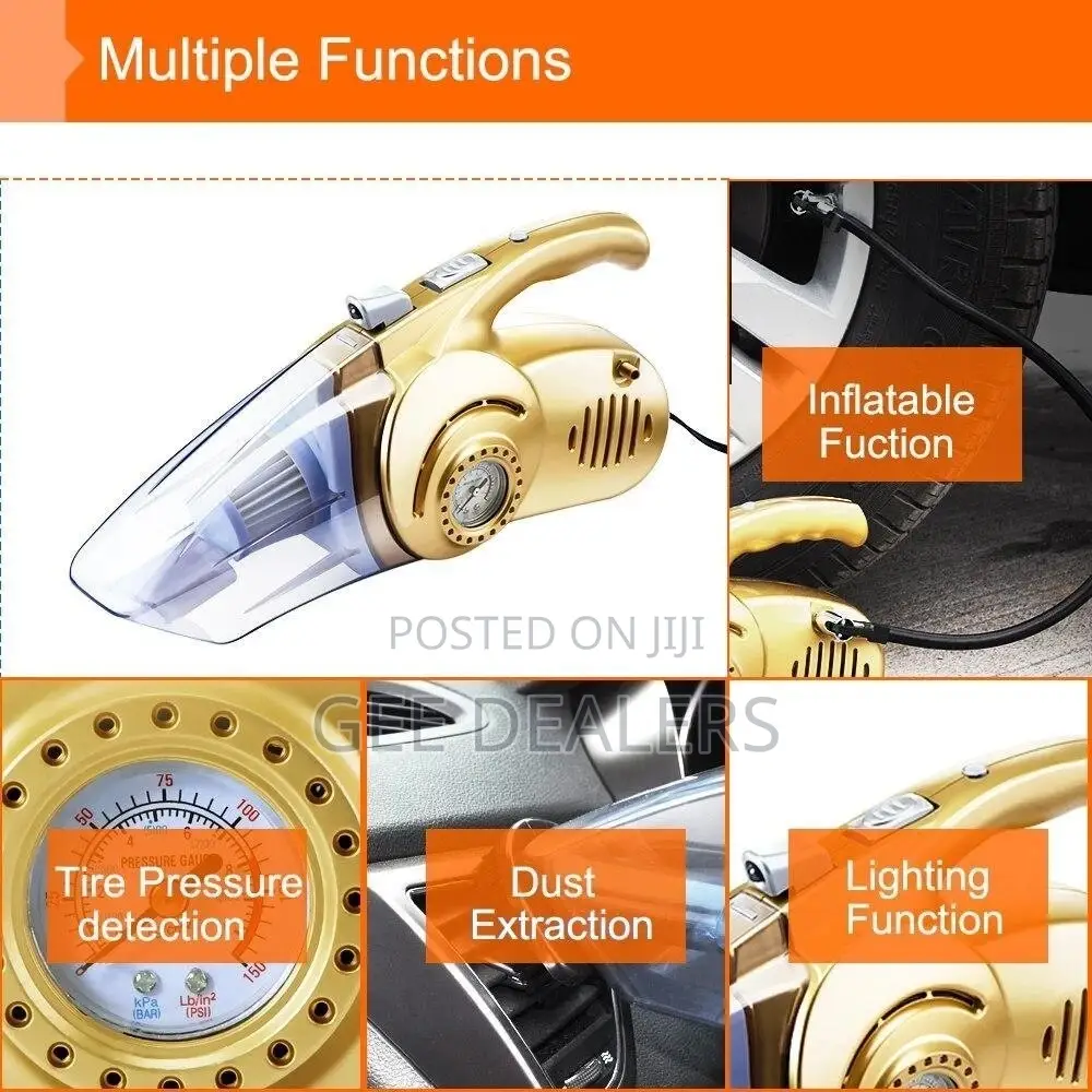 4 In 1 Car Vacuum Cleaner 12v D.C