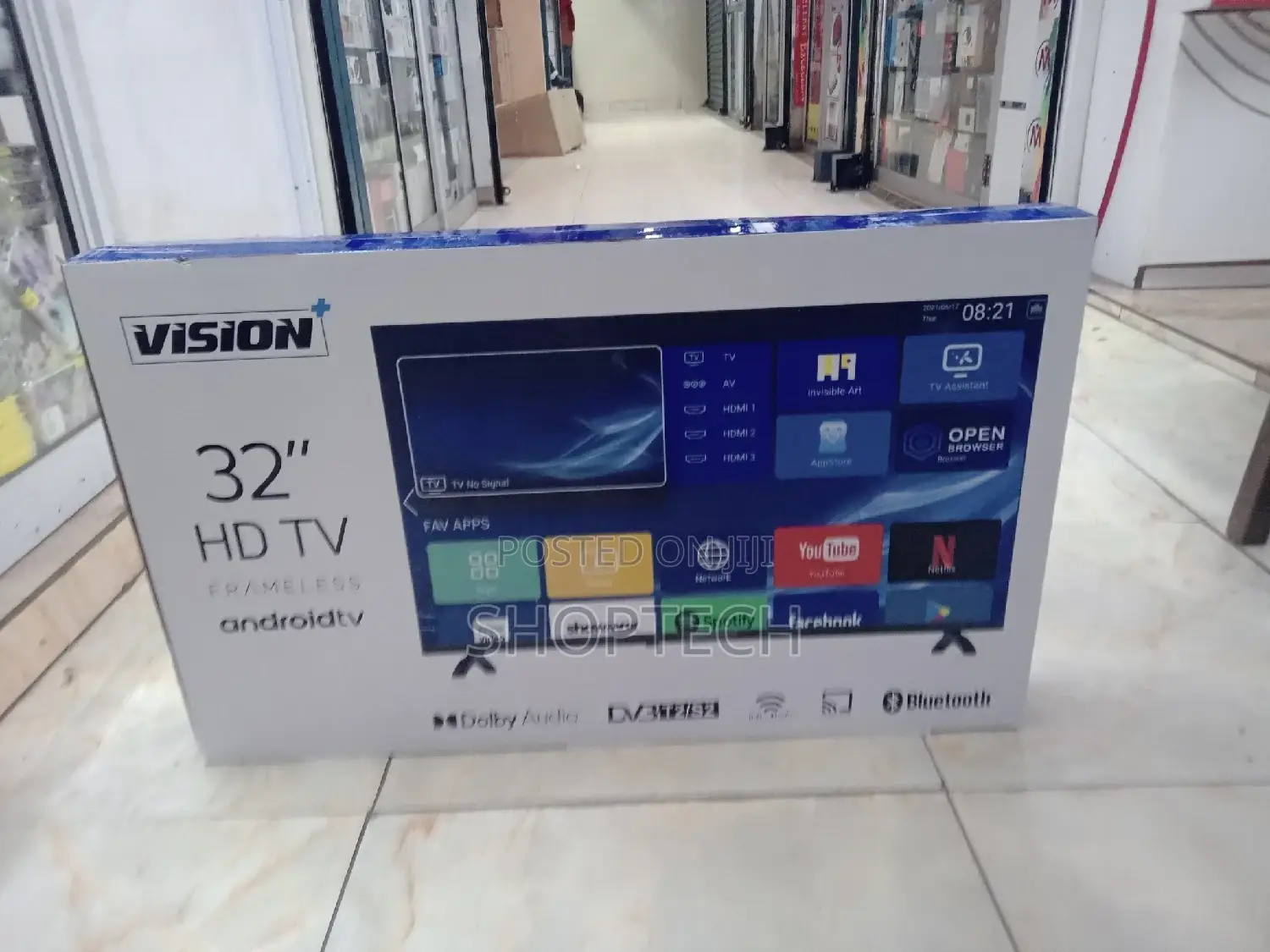Vision 32′′Inches Frameless Smart Tv