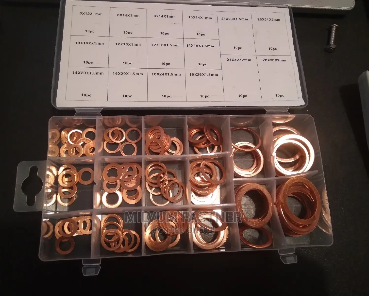 Copper Washers 160pcs Kit
