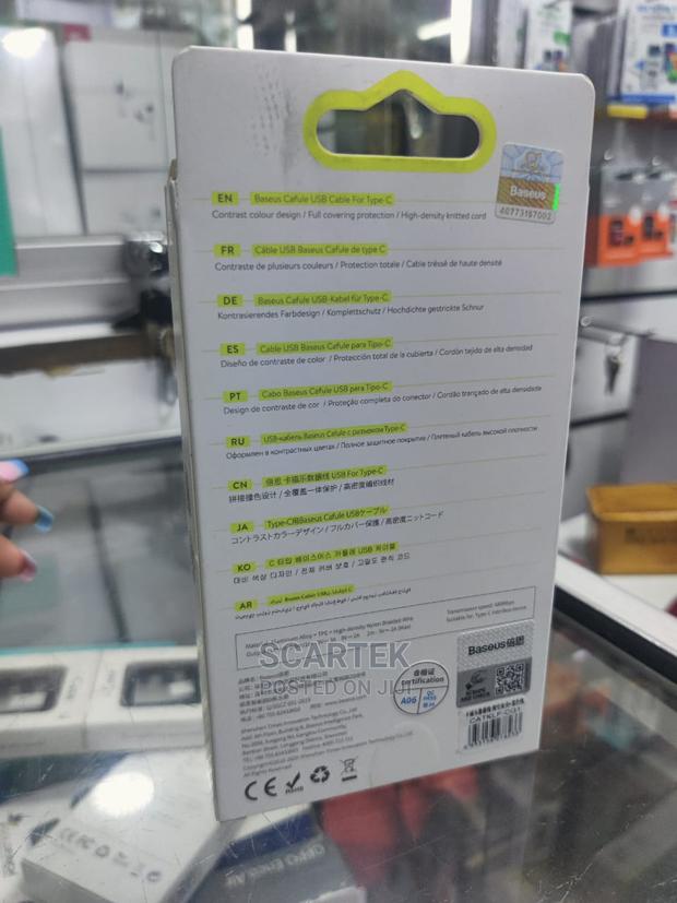 Baseus Usb to Type C Cable (2mtr) - thumbnail 2
