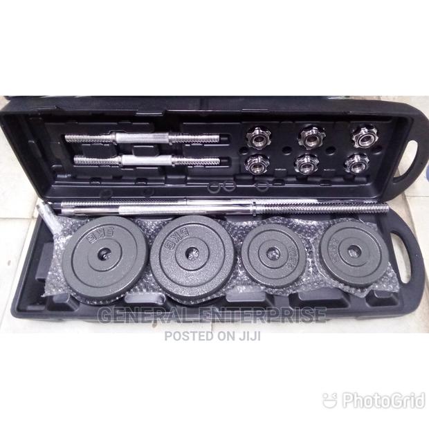 50kg Cast Iron Barbell and Dumbbell Set
