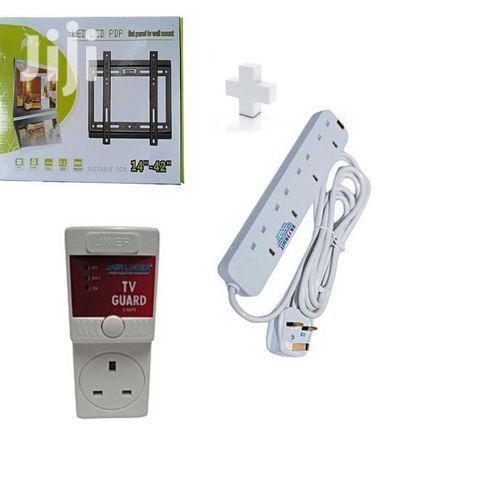 Generic Wall Mount Bracket TV FREE Tv Guard And FREE 4way Extension