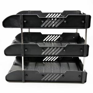 Office Filing Trays A4 Paper Storage Organiser 3 Tier - thumbnail 2