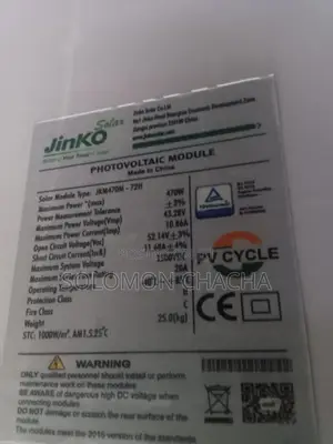 Best Jinko 470 Watts 43v Solar Panel Price In Kenya