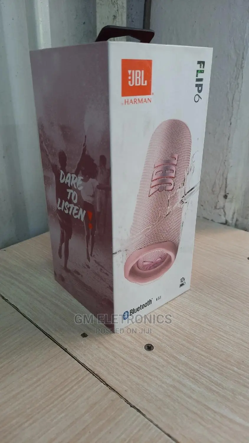 Original JBL Flip 6 Bluetooth Speaker With 30 Watts. Peach