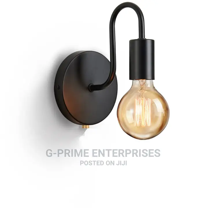 Black Lampshade Wall Light -Wall Light