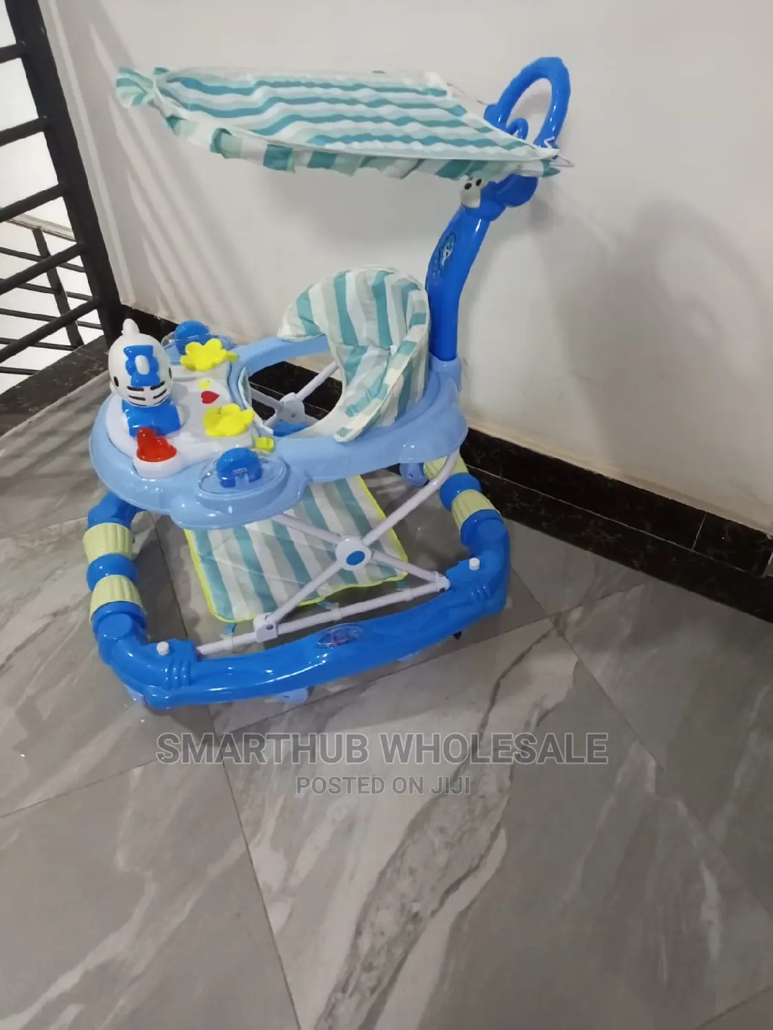 Blue 2 in 1 Baby Walker