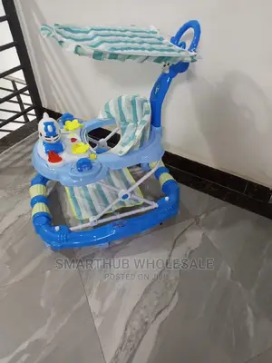 Blue 2 in 1 Baby Walker