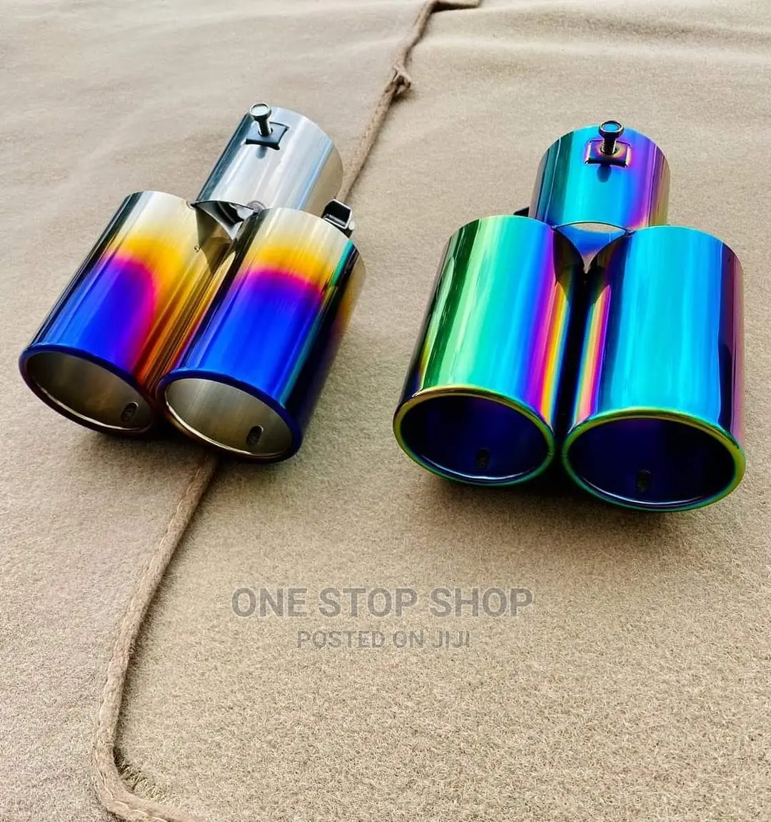 Double Tip Exhausts Burnt Colours Universal Fit
