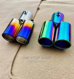 Double Tip Exhausts Burnt Colours Universal Fit