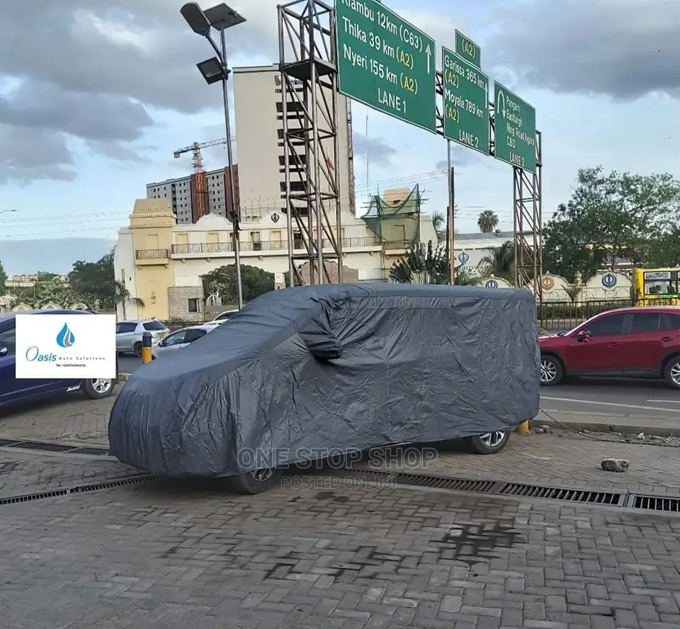 Noah Car Covered With Heavy Duty All Weather Car Cover